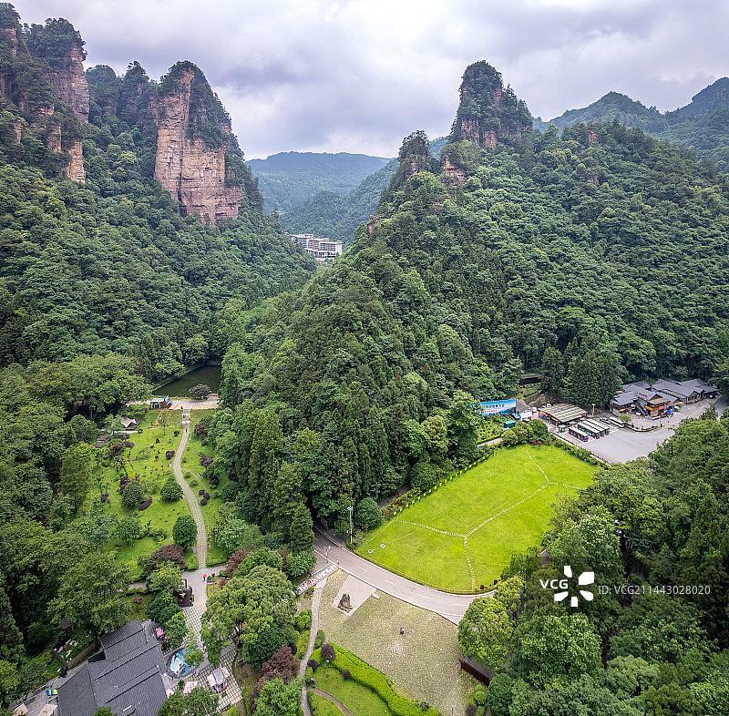 张家界国家森林公园航拍图片素材