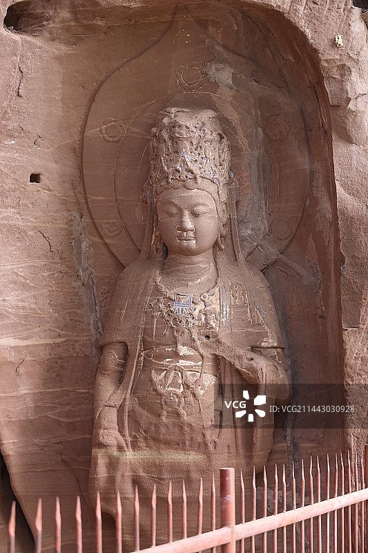 千佛寨与圆觉洞石刻图片素材