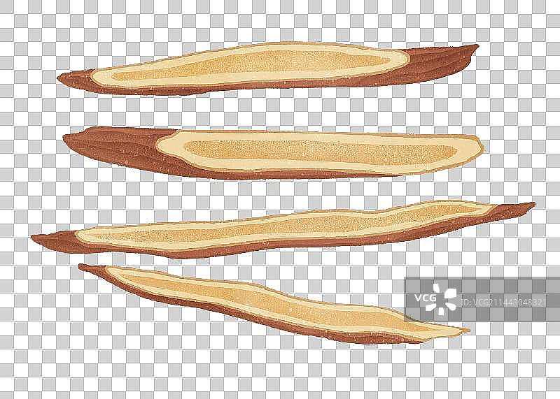 中药甘草和甘草片元素图片素材