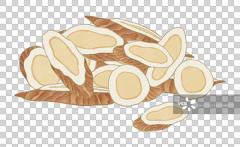 中药黄芪元素图片素材