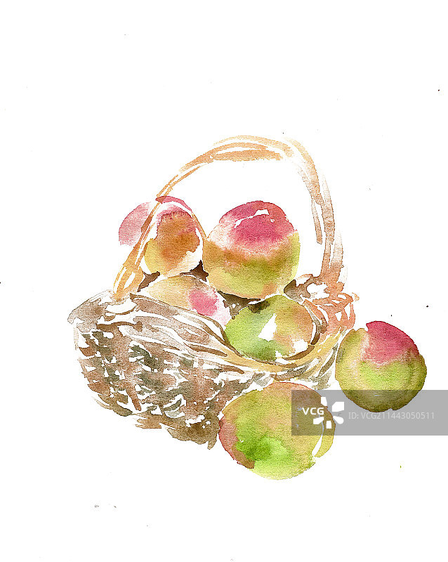 篮子里的桃子图片素材