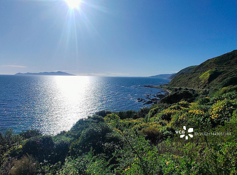 普卡拉海湾公路远眺图片素材
