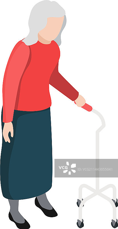 养老院步行场景图片素材