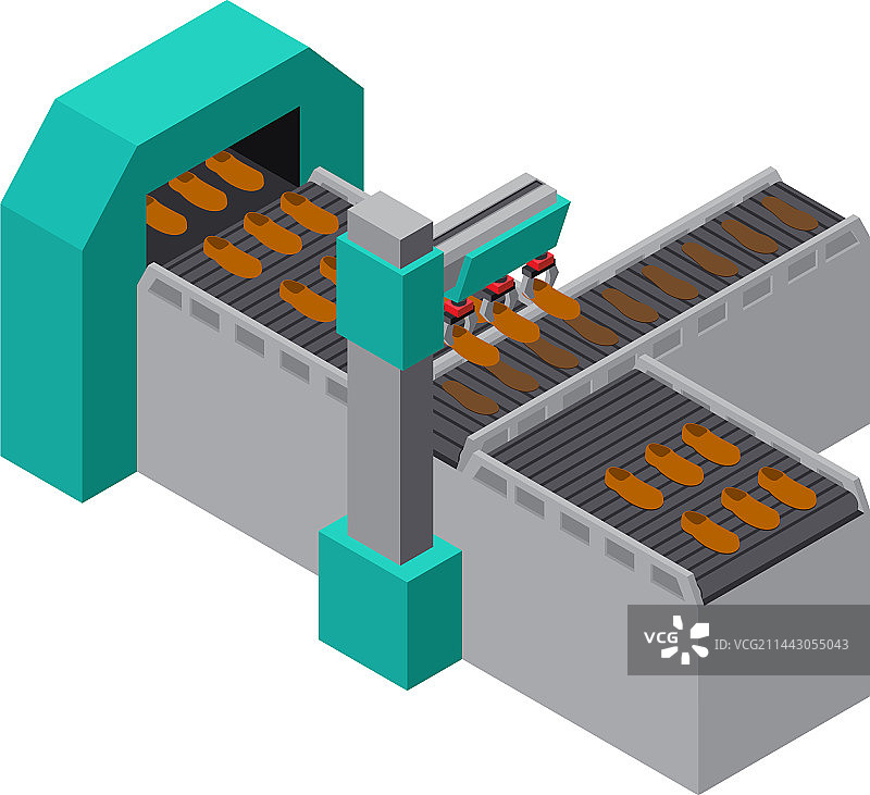 制鞋厂传送带场景图片素材