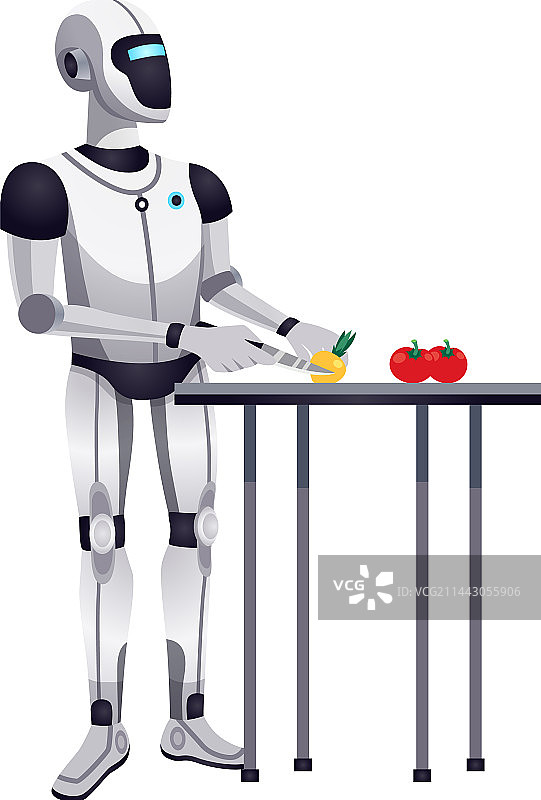机器人厨师助手图片素材