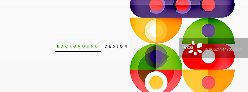 简单的圆圈和圆形元素图案图片素材