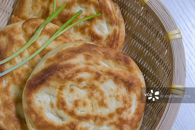 美食烧饼火烧馍面食馒头图片素材