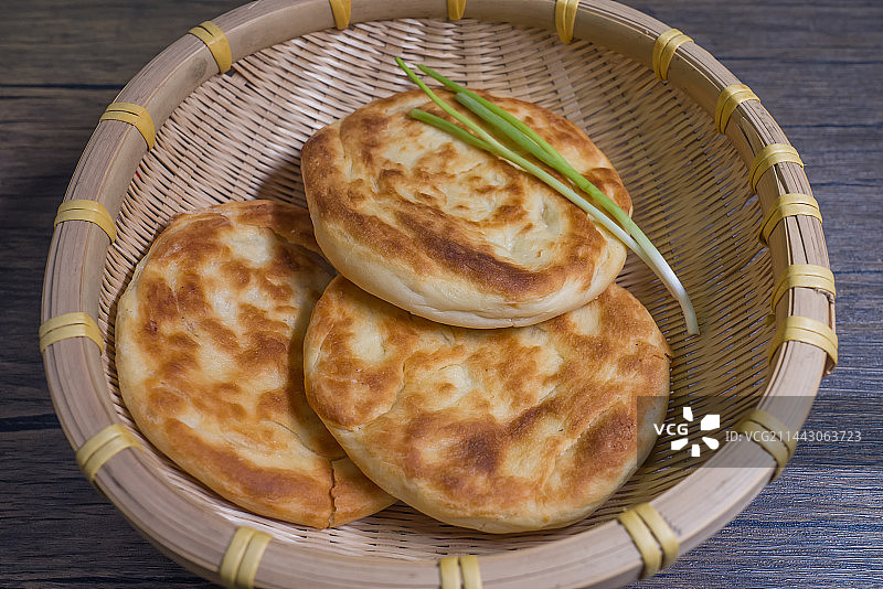 美食烧饼火烧馍面食馒头图片素材