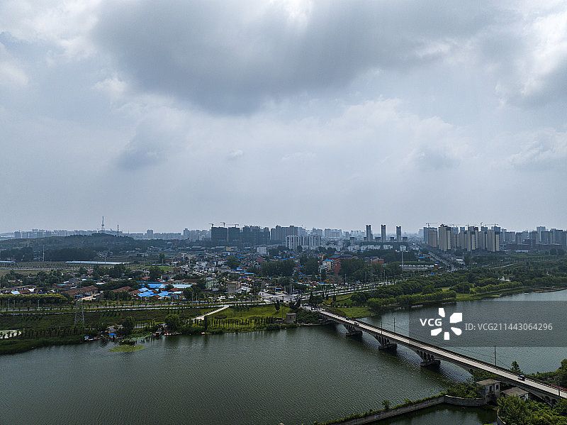 航拍安徽省宿州市灵璧县灵西闸风光图片素材