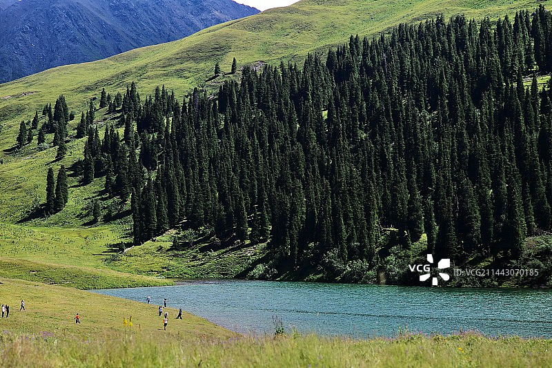 唐布拉仙女湖图片素材