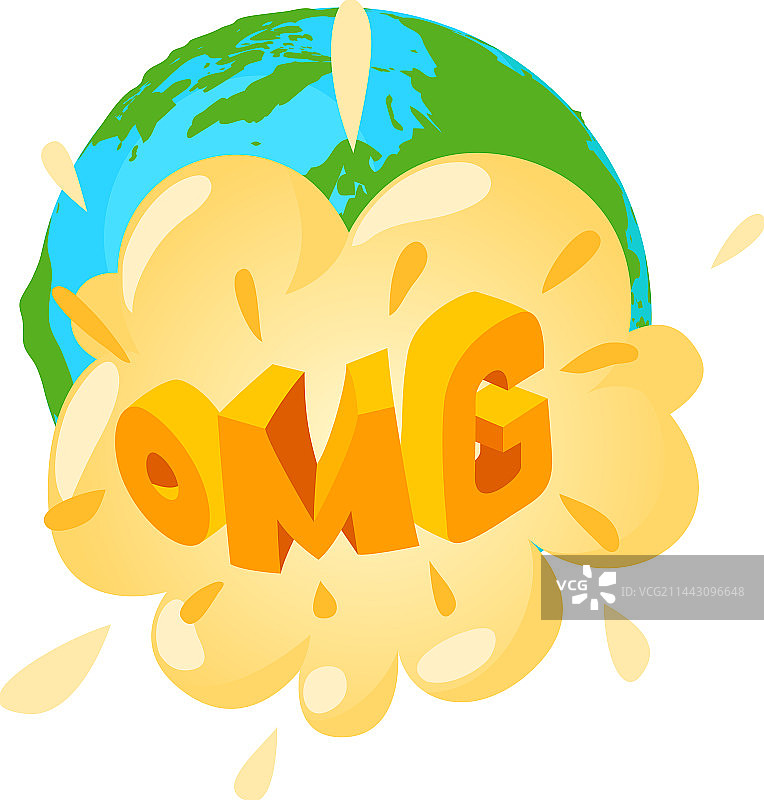 OMG等距地球语音图标图片素材