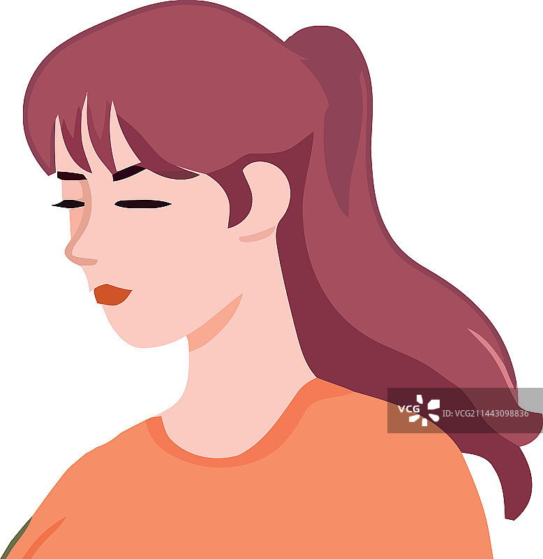 微笑的可爱少女图片素材