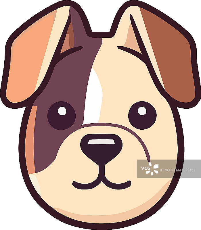 象征友谊的快乐梗犬吉祥物图片素材