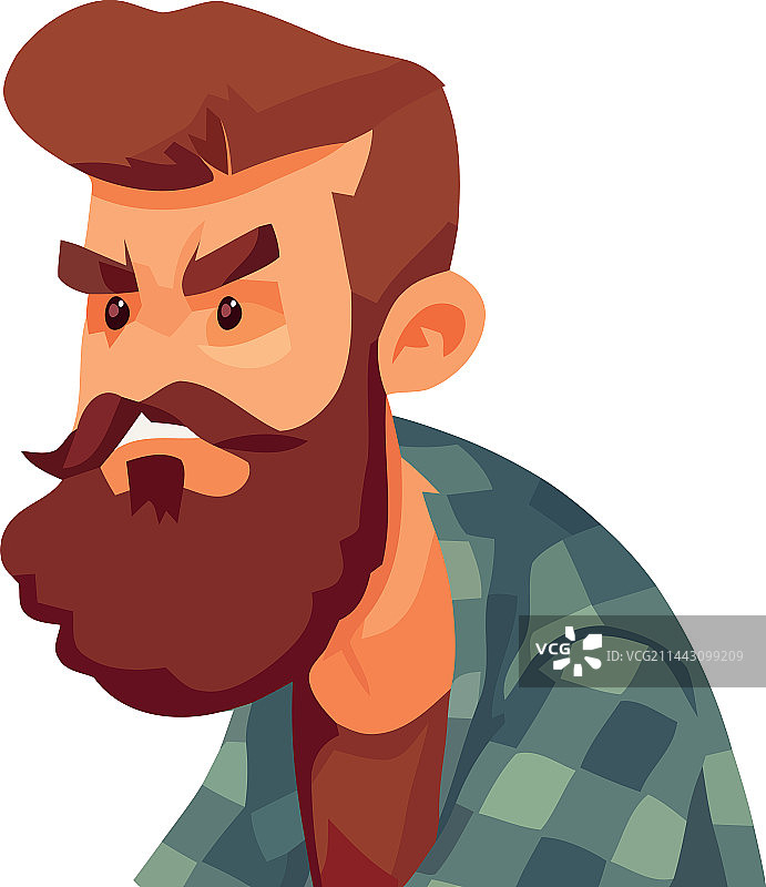 留山羊胡的时尚发型男人图片素材