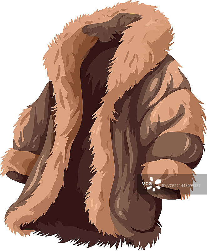 蓬松羊毛外套优雅配饰图片素材