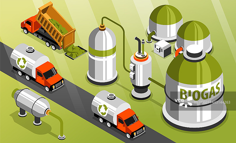 沼气2.5D背景图片素材