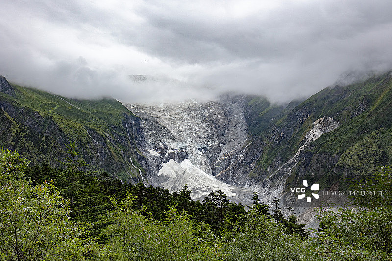 四川 甘孜州 海螺沟冰川森林公园图片素材