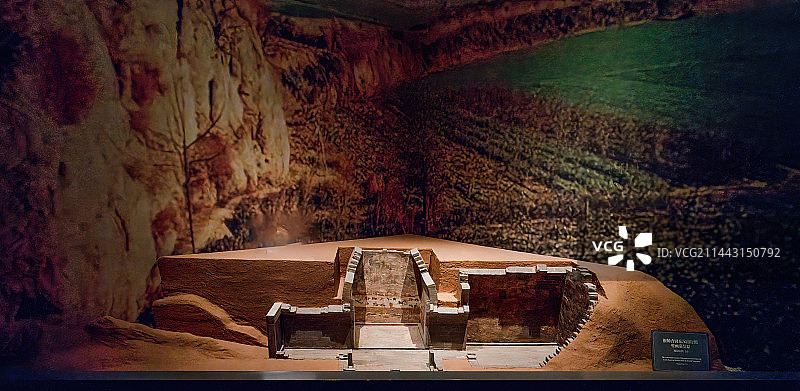 中国古代墓室，模型，结构图图片素材