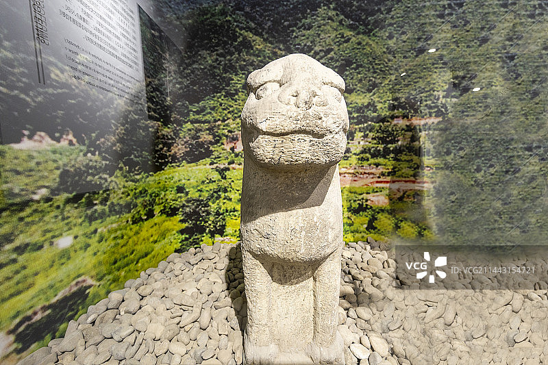 北京考古遗址博物馆：金中都水关遗址石刻展厅——石虎【金（1115—1234）】图片素材
