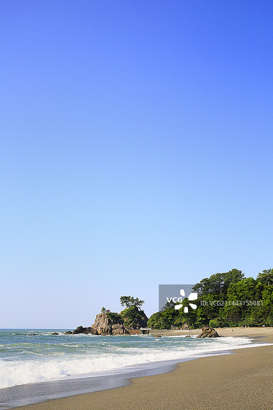 日本高知县桂浜海滩风光图片素材