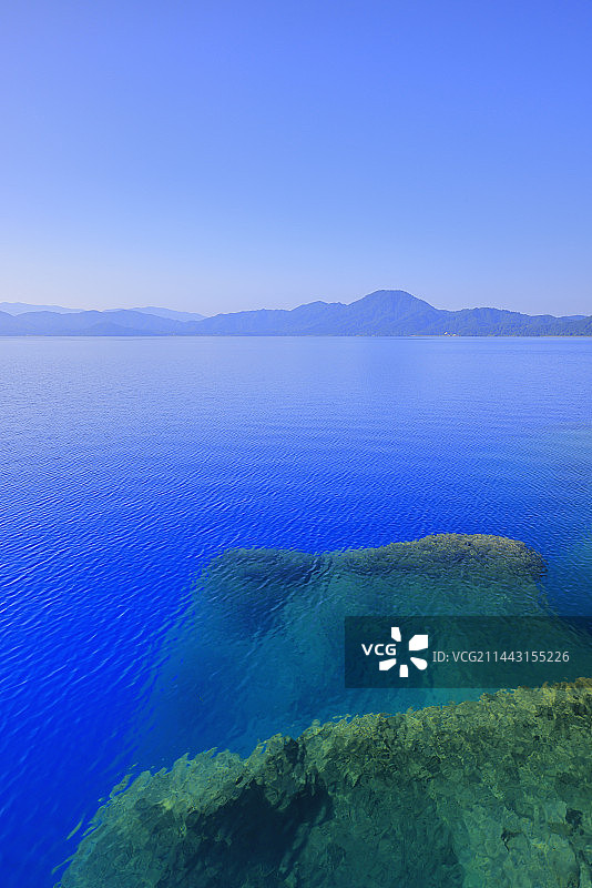 日本秋田县仙北市田泽湖图片素材