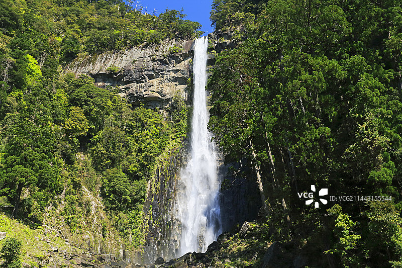 日本和歌山县那智瀑布图片素材