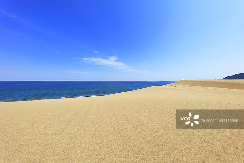 鸟取沙丘与日本海图片素材
