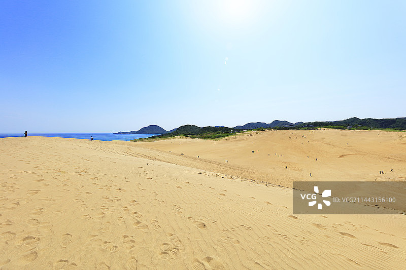 鸟取沙丘与日本海图片素材