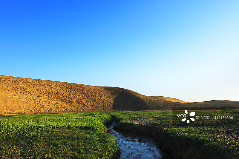 日本鸟取沙丘清晨景观图片素材