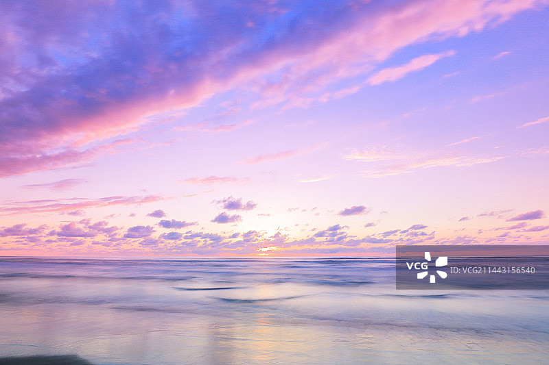 日本石川县羽咋郡日落海景图片素材