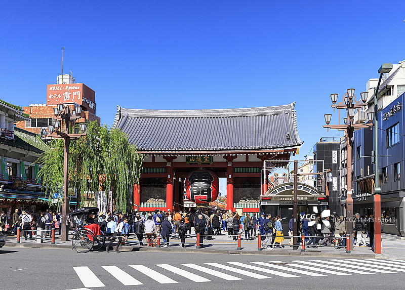 东京浅草寺雷门图片素材