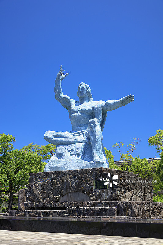 长崎市和平雕像，日本长崎图片素材
