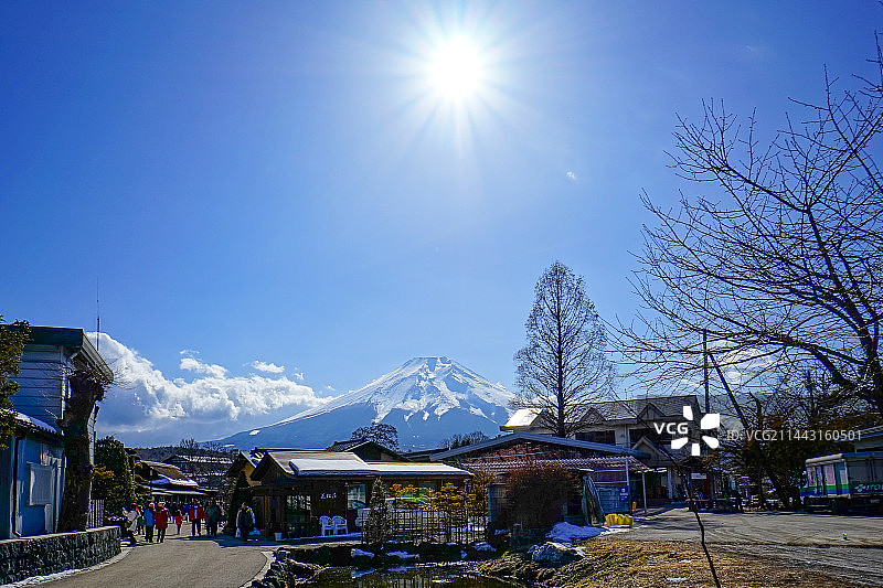 日本忍野八海图片素材