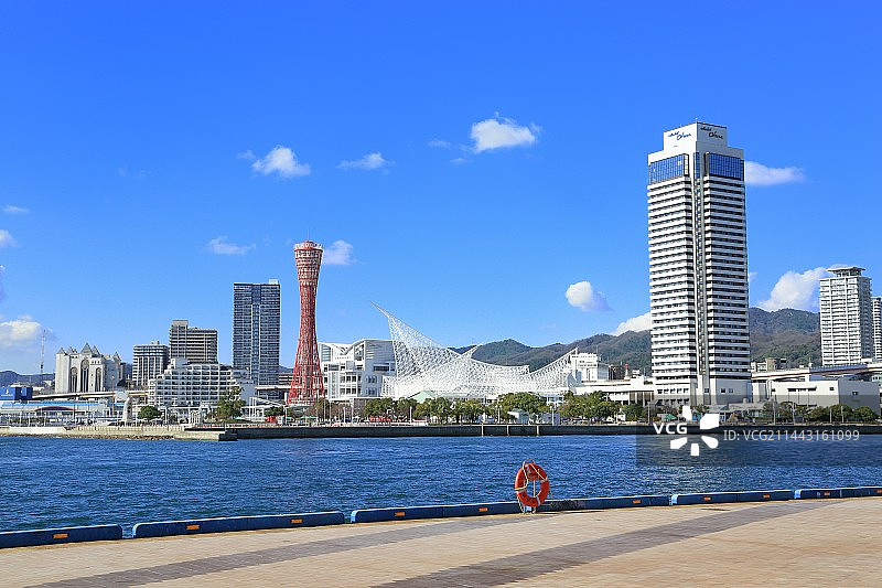 神户美利坚公园和神户市图片素材