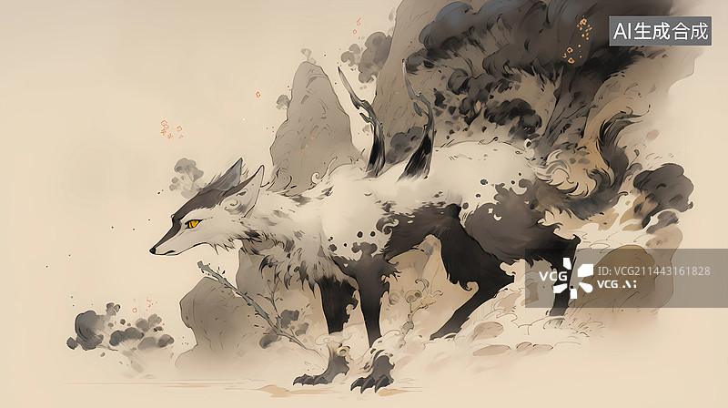 【AI数字艺术】山海经乘黄图片素材