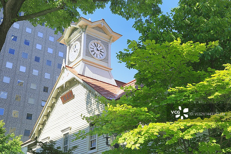 日本北海道札幌钟楼图片素材