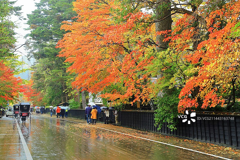日本秋田县仙北市角馆武士宅邸图片素材