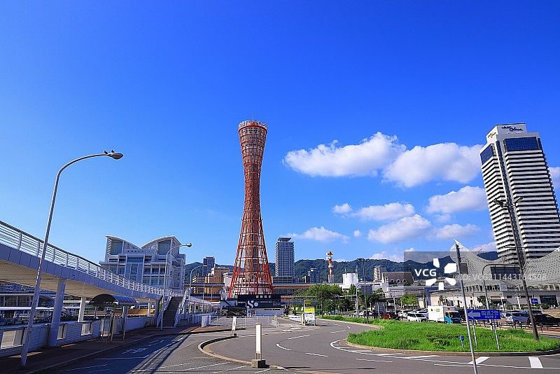 日本兵库县神户港塔图片素材