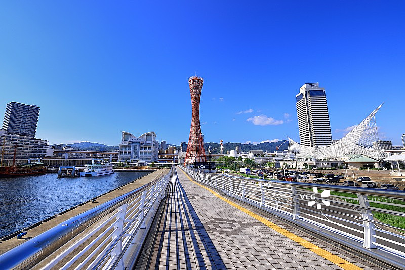 日本兵库县神户港塔图片素材