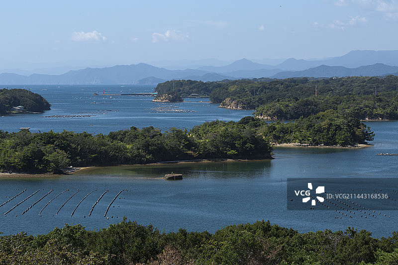 日本三重县志摩市阿戈湾图片素材