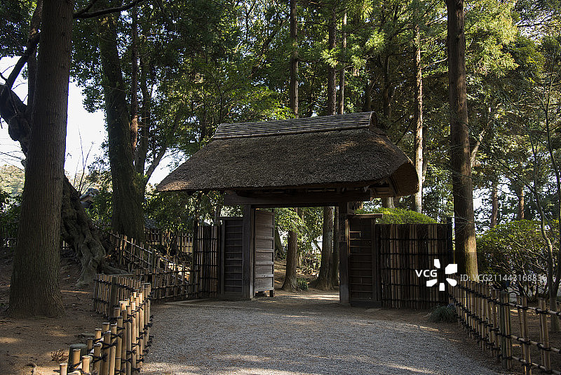 日本茨城县水户市偕乐园中门图片素材