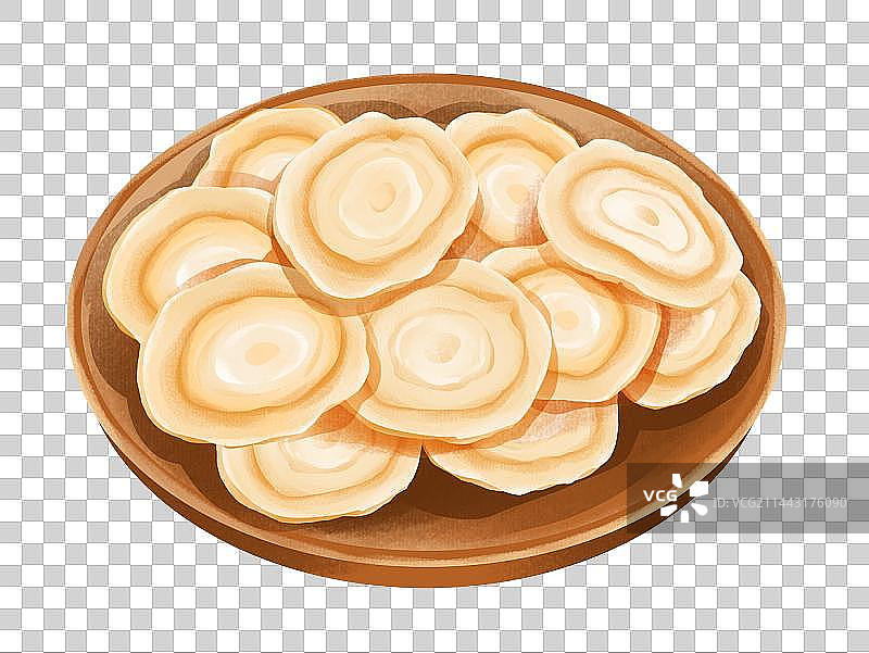 中国传统文化中草药药材之西洋参图片素材