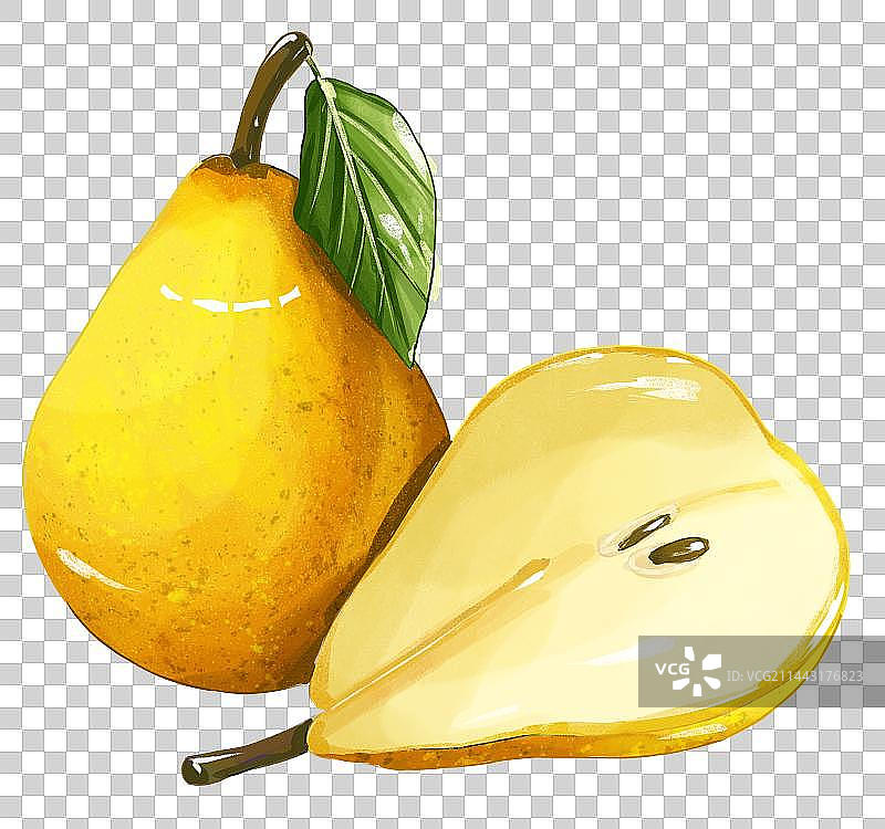 小满节气梨子水果插画免扣素材图片素材