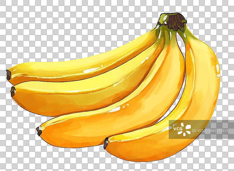 小雪节气香蕉水果插画免扣素材图片素材