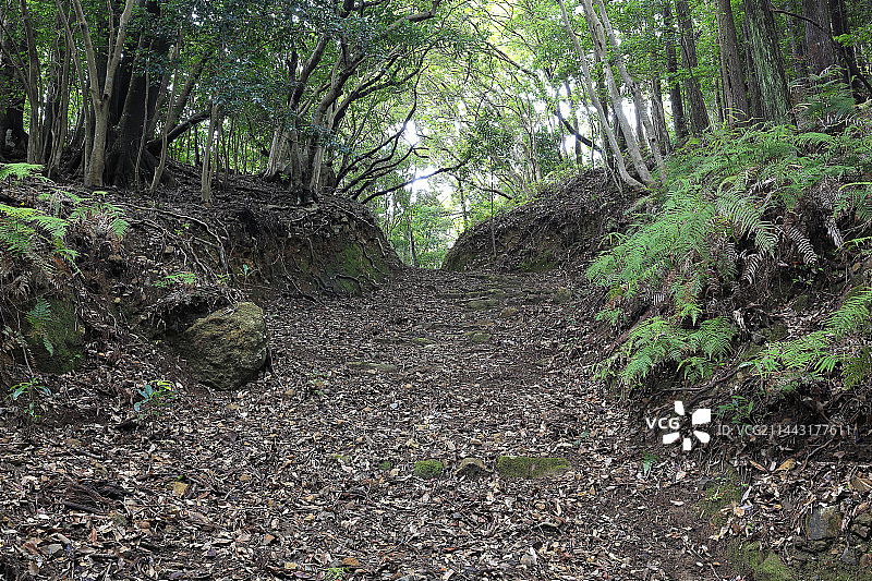 熊野古道大边路清水关，位于日本和歌山县东牟娄郡那智胜浦町图片素材