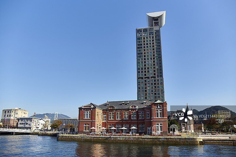 日本福冈县北九州市门司区小镇风光图片素材