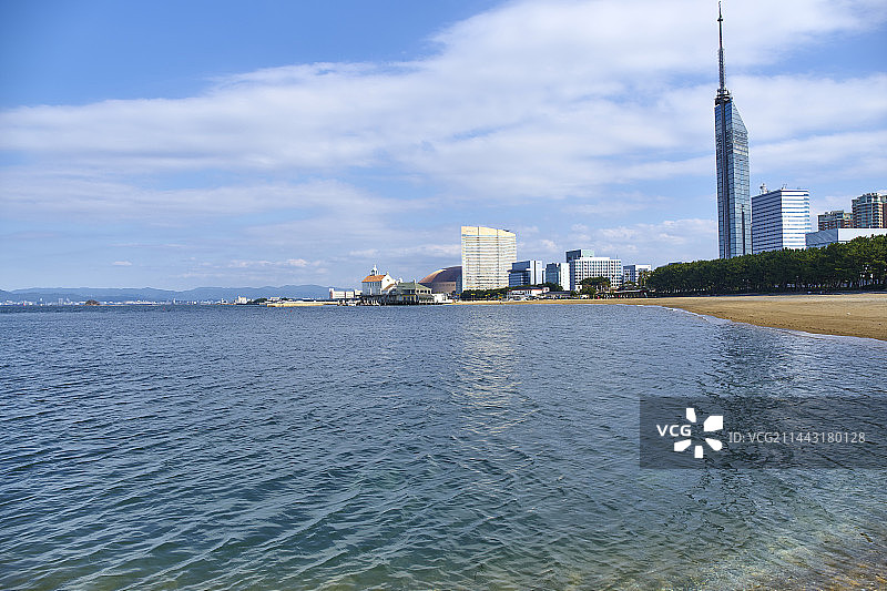 日本福冈县海滨百道海滨公园图片素材