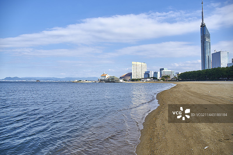 日本福冈县海滨百道海滨公园图片素材