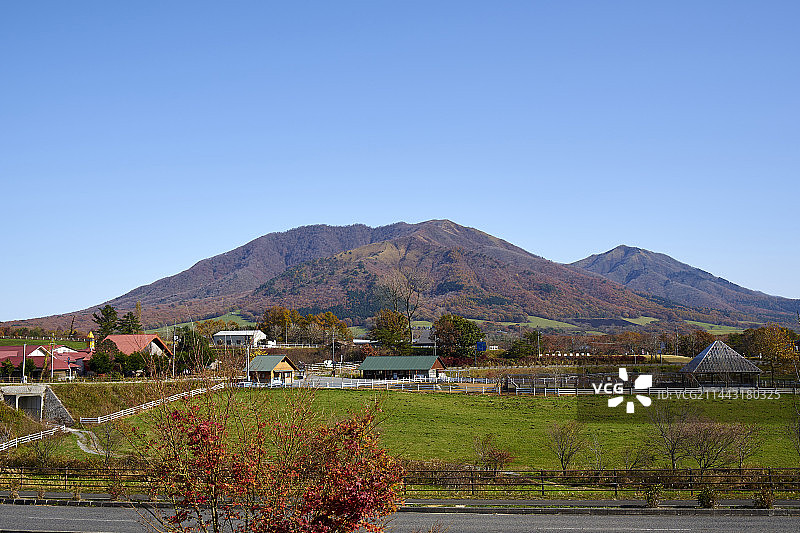 蒜山高原，日本冈山县真庭市图片素材