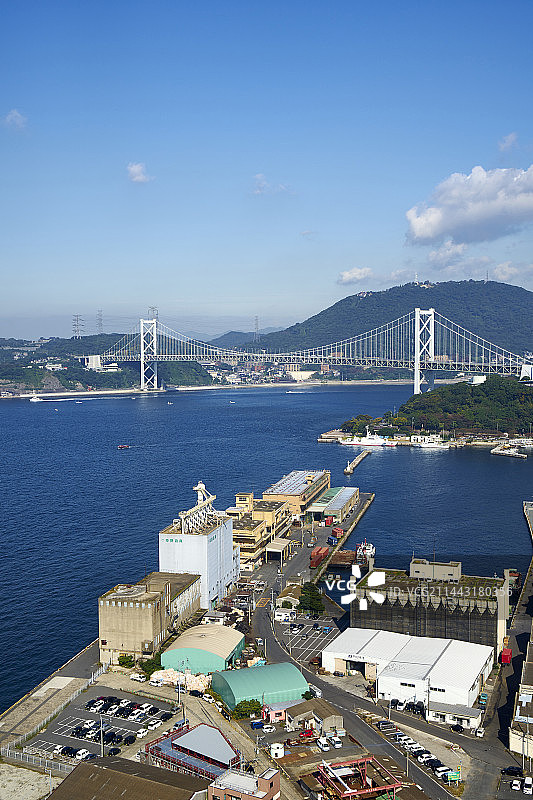 日本福冈县北九州市门司区小镇风光图片素材